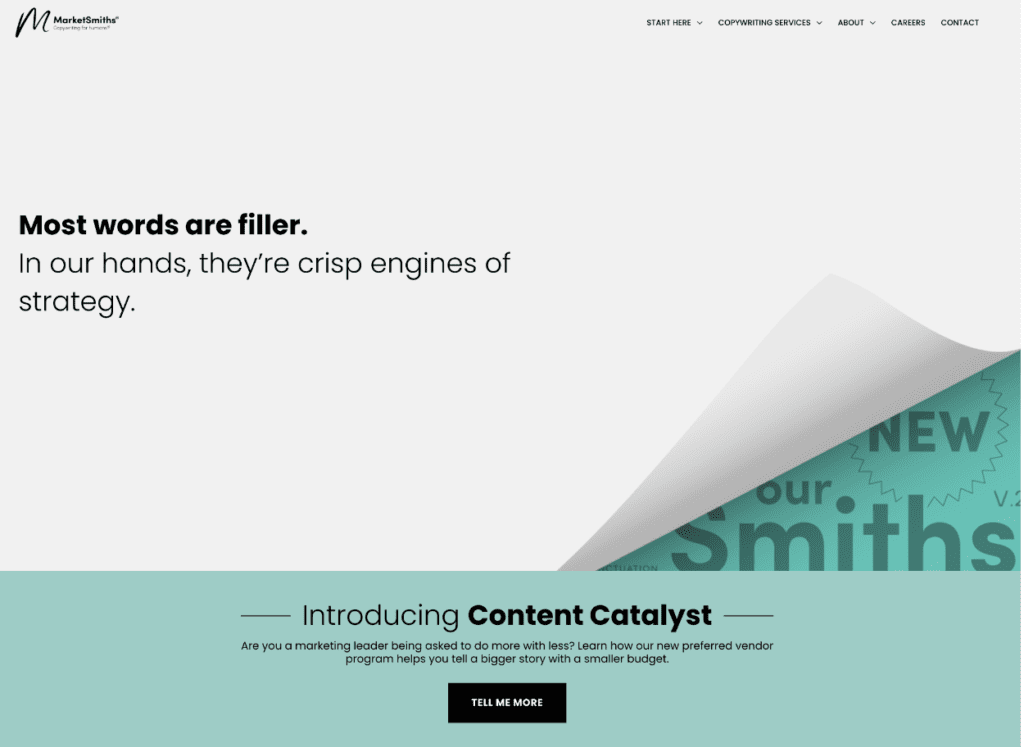 MarketSmiths Website Screenshot